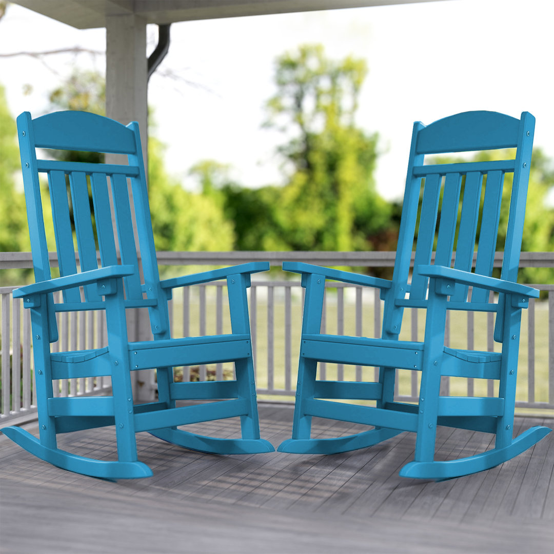 Oxing HDPE Outdoor Rocking Chair